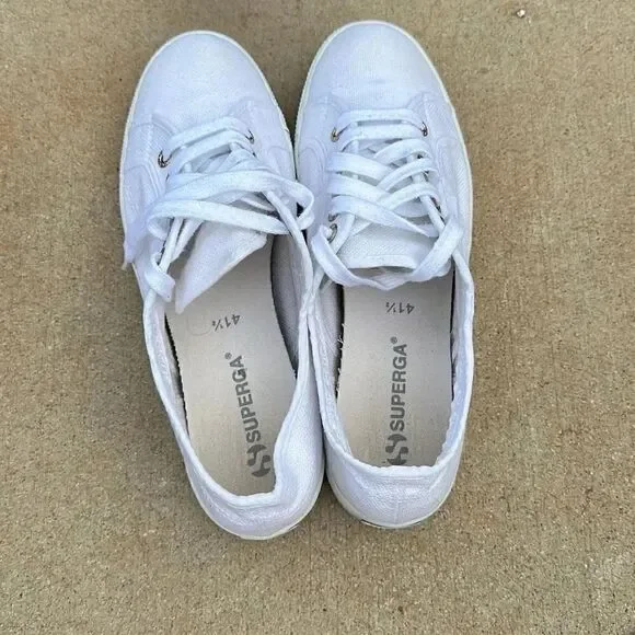 Superga White Platform Sneaker  - Picture 7 of 12